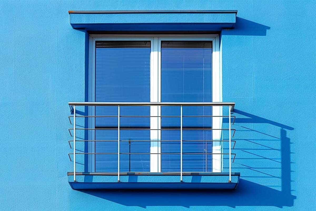 Garde corps de fenêtre d'une maison
